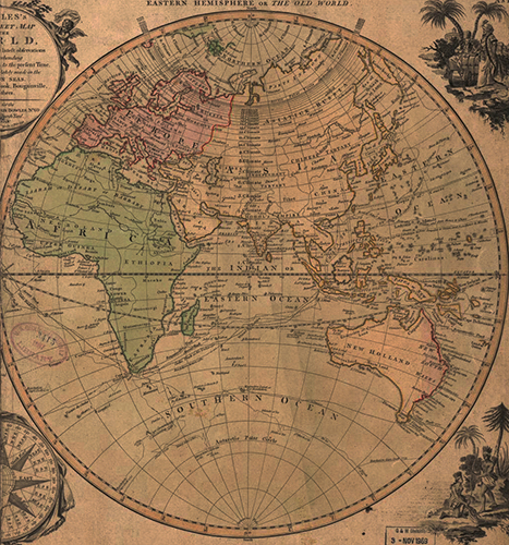 Map of the Eastern Hemisphere